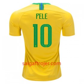 Brasilien Fodboldtrøjer Pele 10 Hjemmebanesæt VM 2018